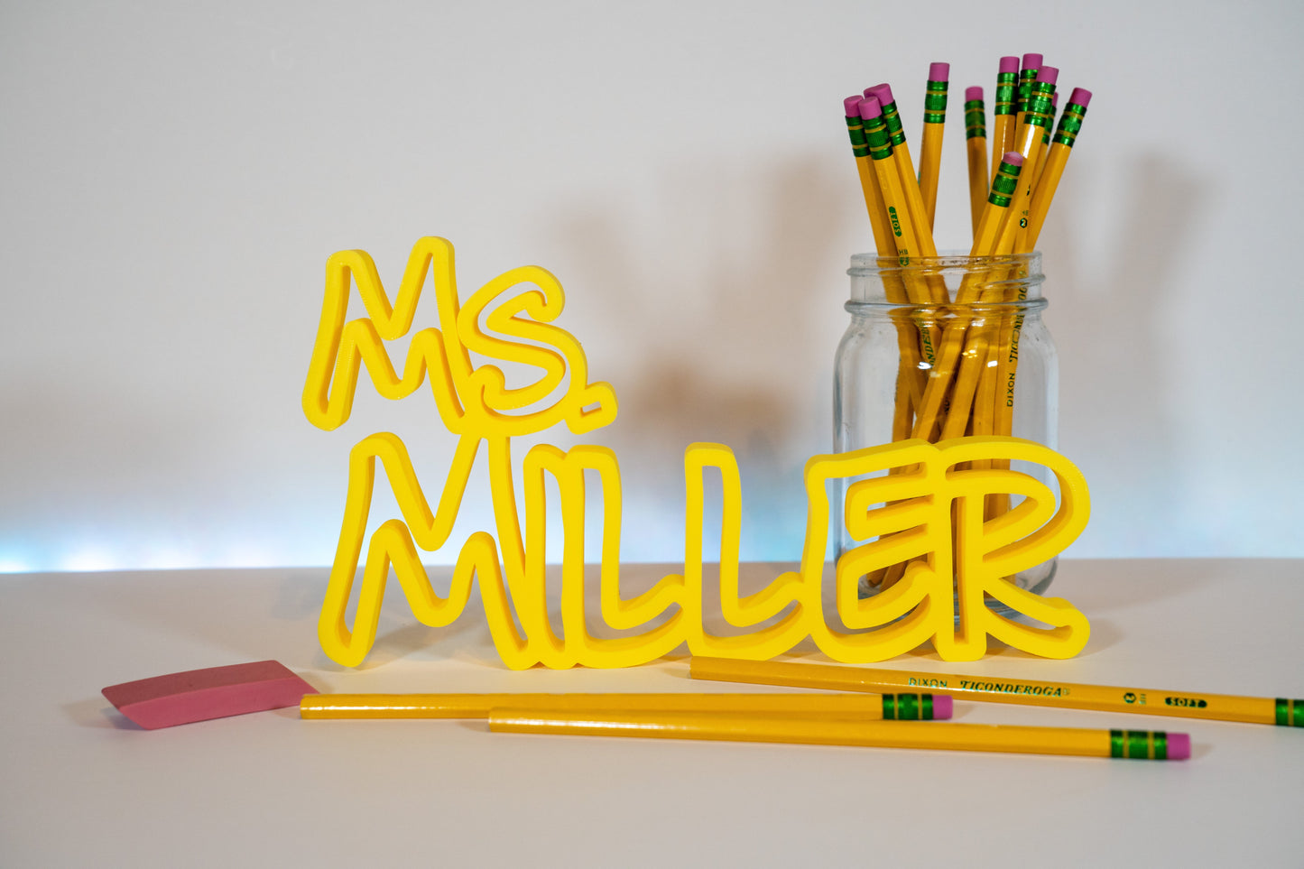 Bright Yellow Original Name Plate