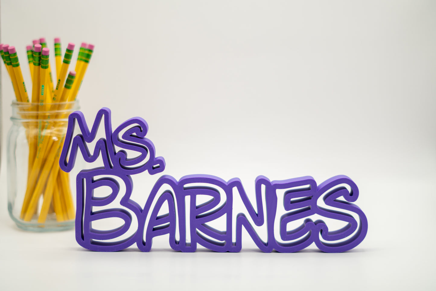 Dark Purple Original Name Plate
