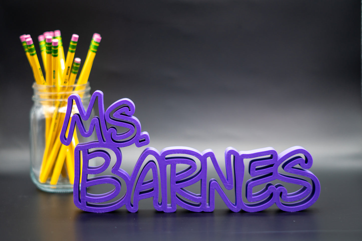 Dark Purple Original Name Plate