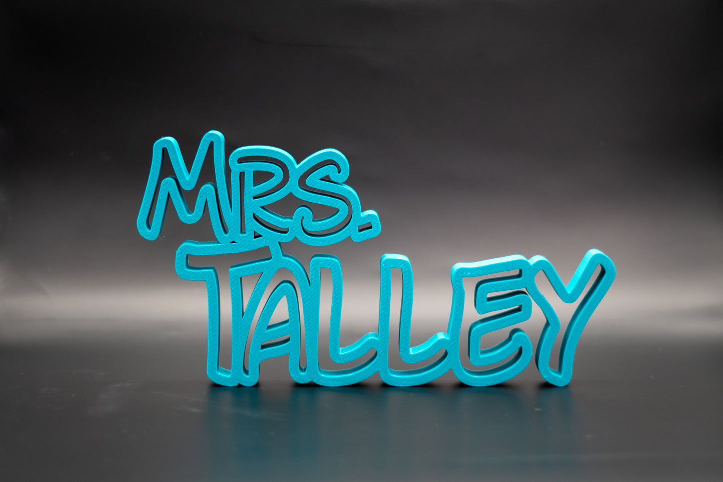 Teal Original Name Plate