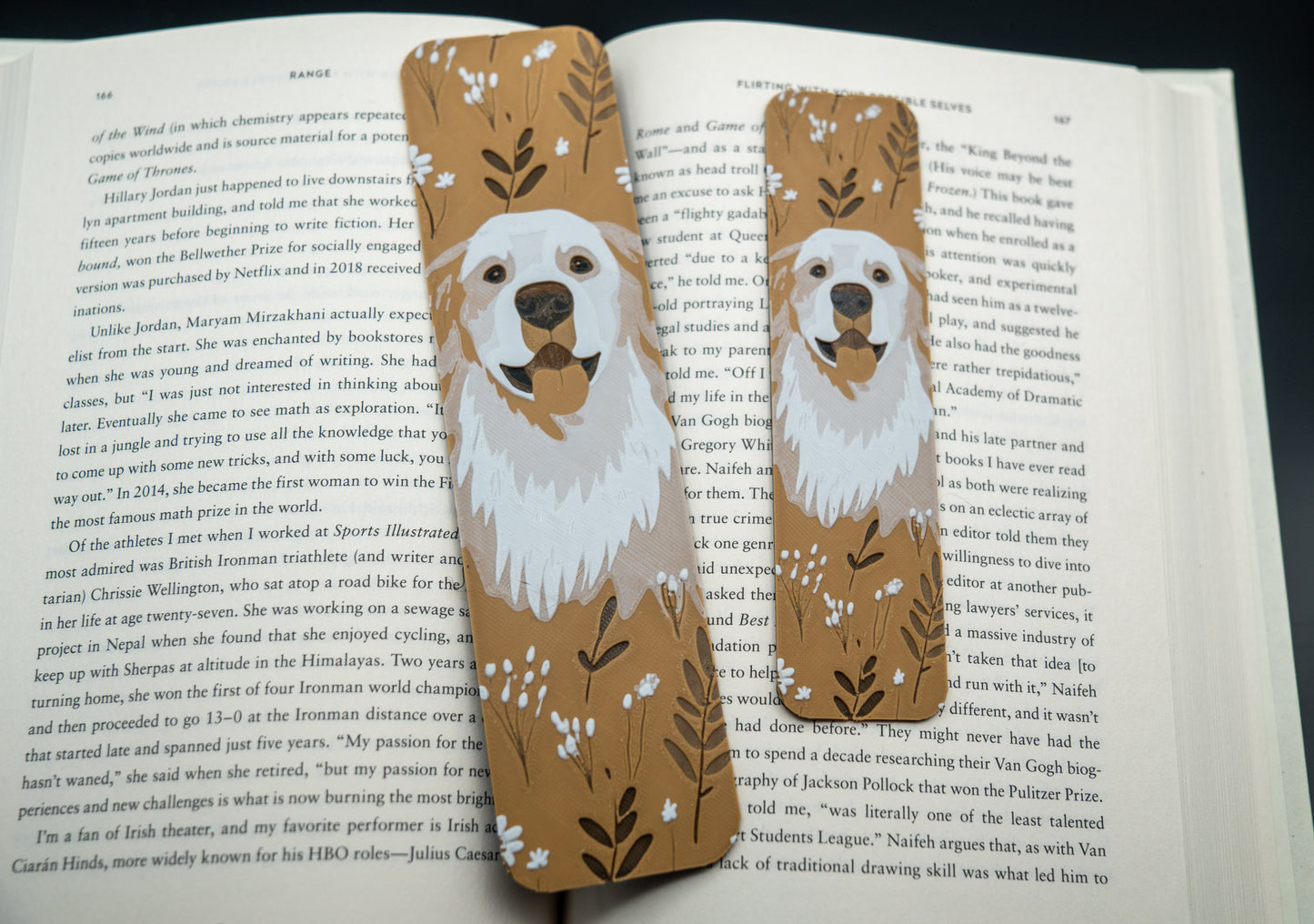 Golden Retriever Bookmark