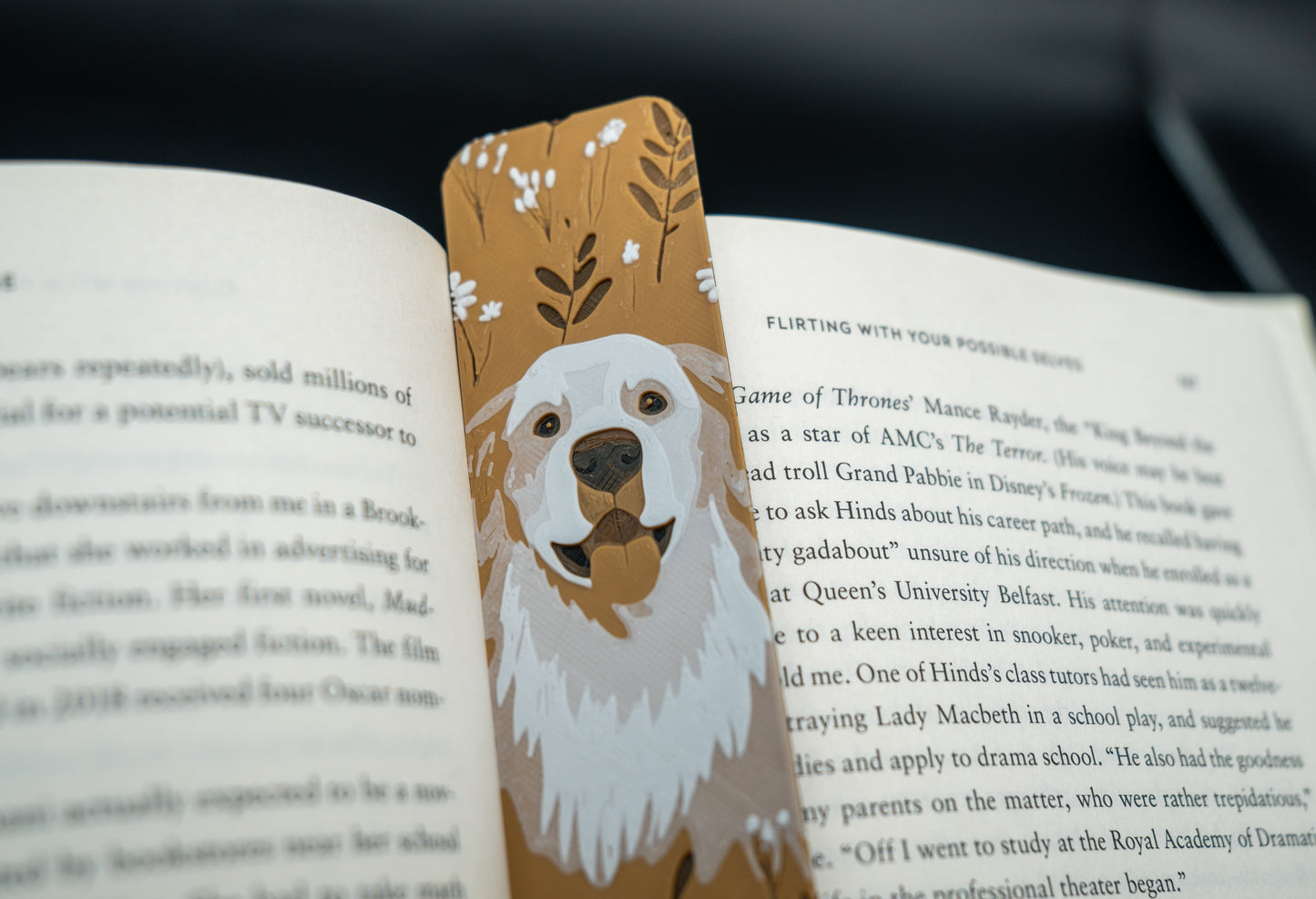 Golden Retriever Bookmark