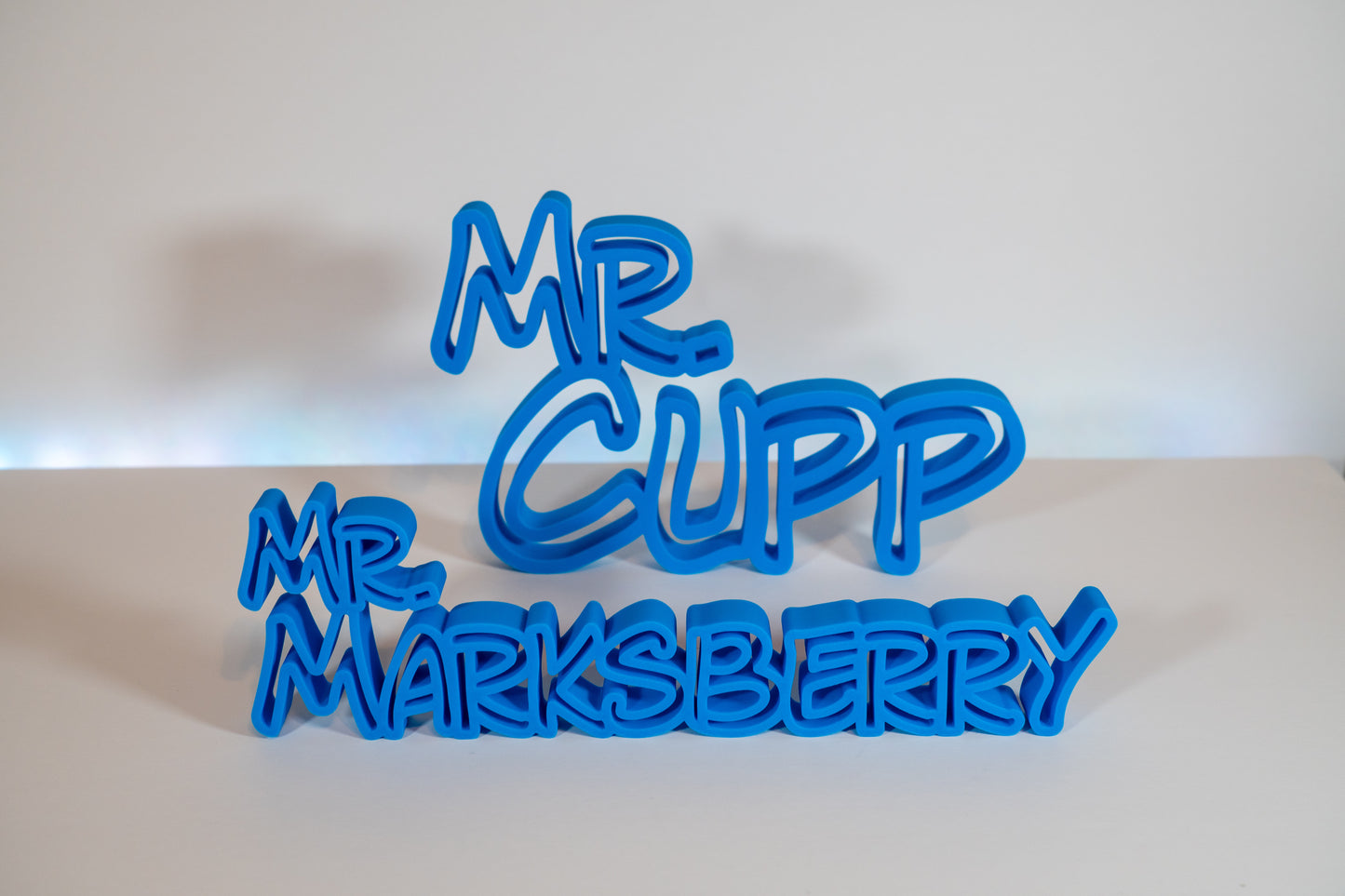 Bright Blue Original Name Plate