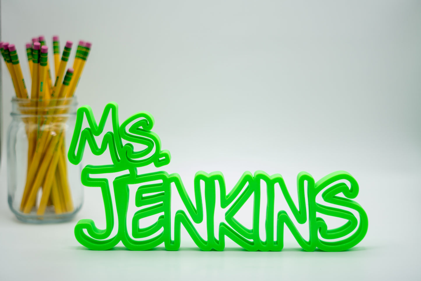 Lime Green Original Name Plate