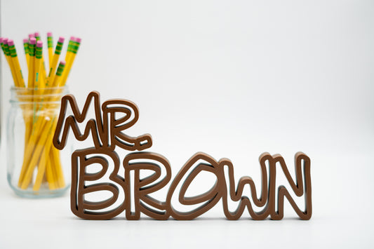 Brown Original Name Plate