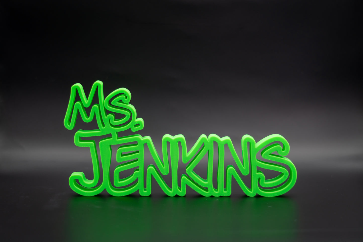 Lime Green Original Name Plate