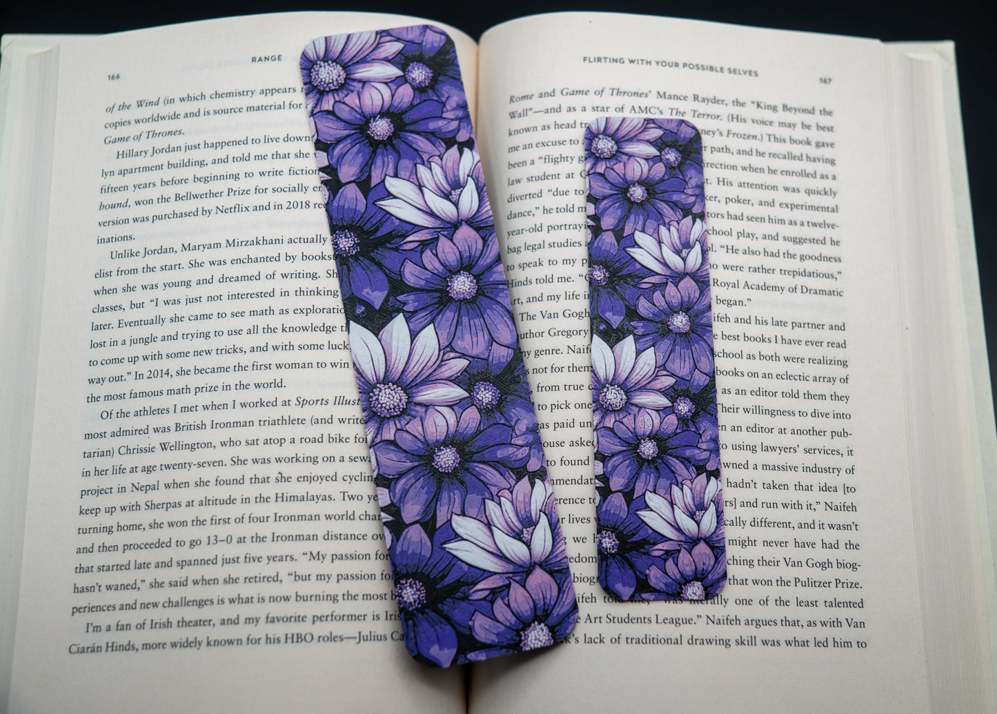 Purple Flowers Bookmark