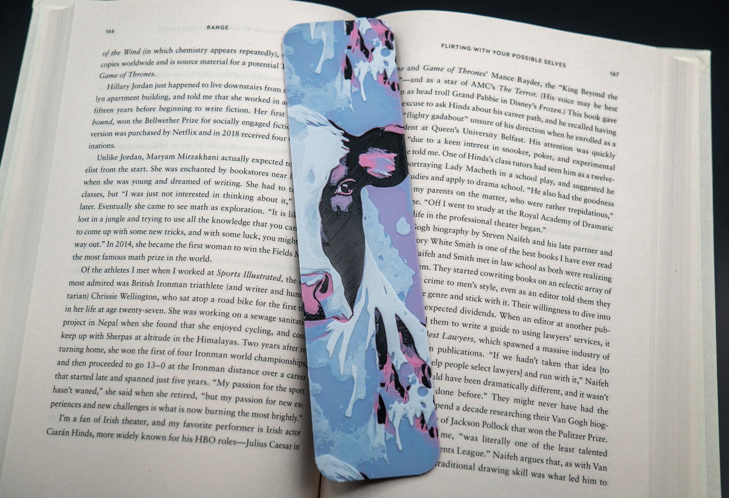 Cotton Candy Cow Bookmark