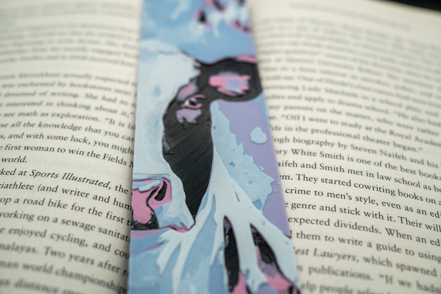 Cotton Candy Cow Bookmark