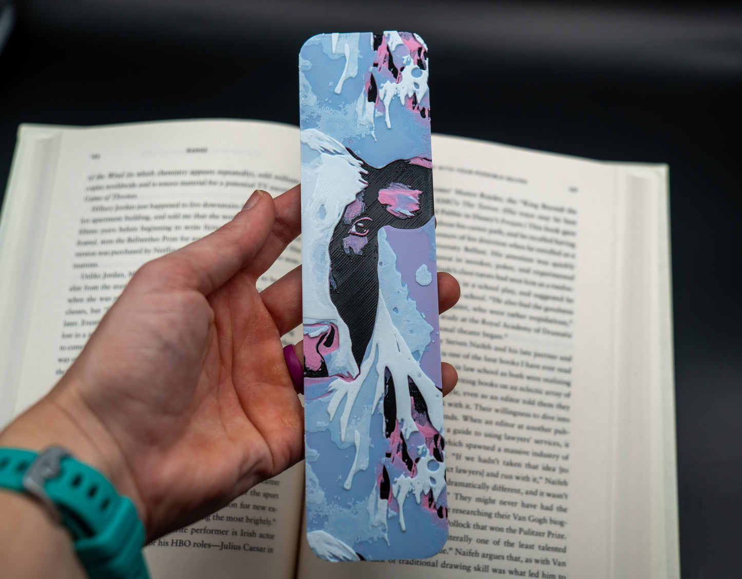 Cotton Candy Cow Bookmark