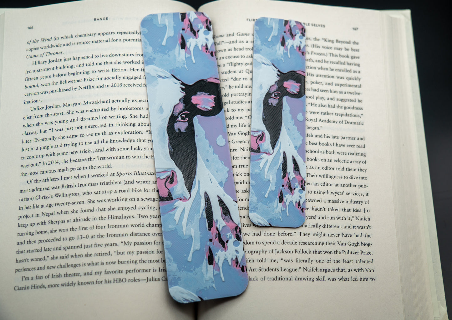 Cotton Candy Cow Bookmark