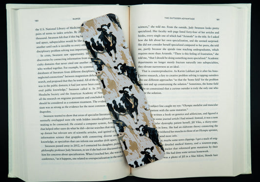 Cow Print Bookmark