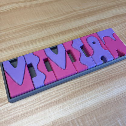 Personalized Name Puzzle 3MF Files | A–Z Alphabet + Commercial License