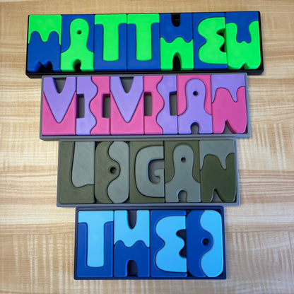 Personalized Name Puzzle 3MF Files | A–Z Alphabet + Commercial License
