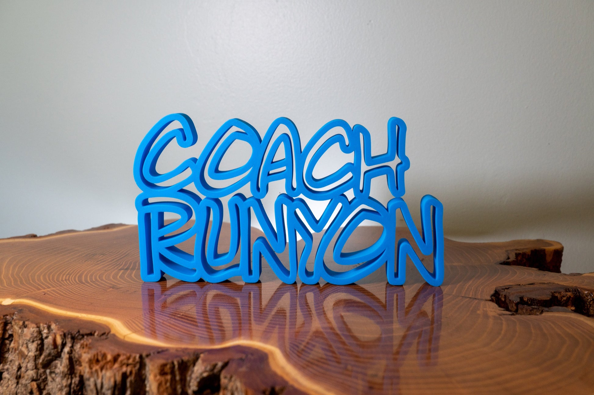 Coach Name Plate - Coach Name Sign - Soccer Coach Gift - Pink Coach Gift - Teacher Desk Name Plate - Softball Coach Gift - Female Coach Gift